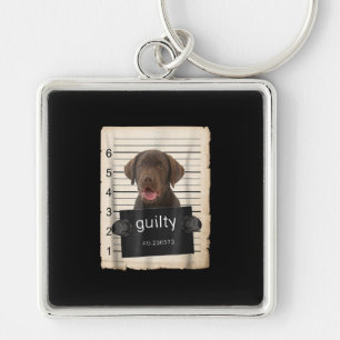 Llavero Dog Lover Chocolate Labrador Perro malo