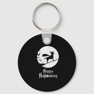 Llavero Dog Lover Feliz Halloween Lab Brujas en la sala