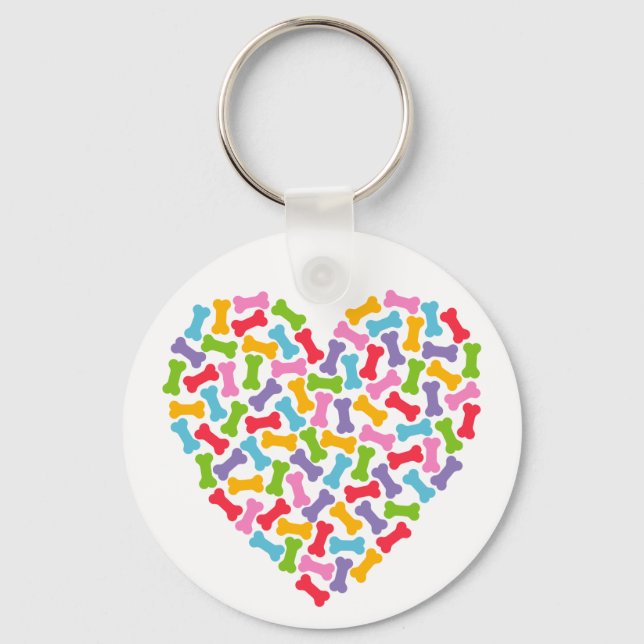 Llavero Dog Lover Heart (Anverso)