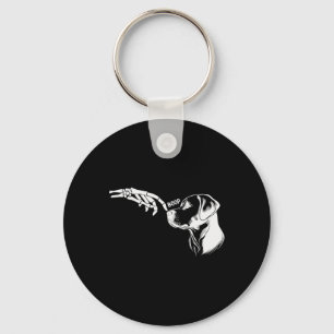 Llavero Dog Lover Skeleton Hand Boop Funny Halloween Labra
