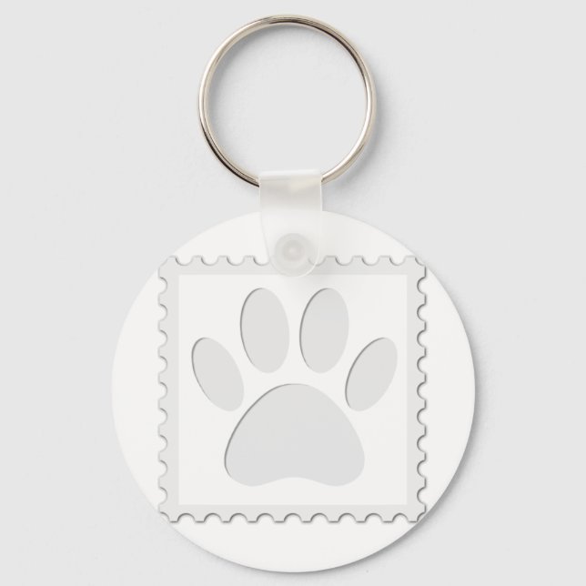 Llavero Dog Paw Print Cut Out (Anverso)