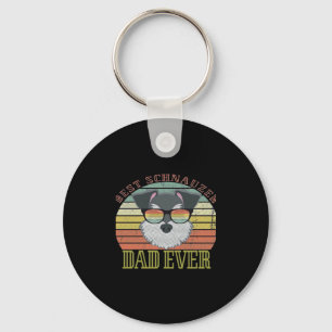 Llavero Dog Vintage Mejor Schnauzer Dad siempre Padres Tsh