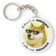 Dogecografía Crypto del mercado bursátil de gafas 