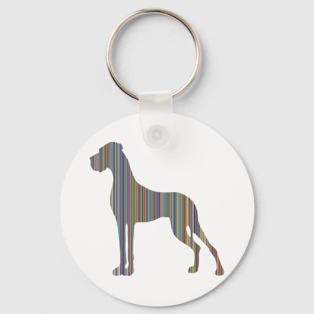 Llavero Dogo de Burdeos Danés (Anverso)