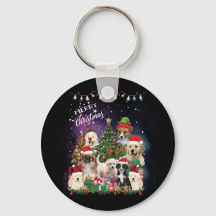 Llavero Dogs Feliz Navidad