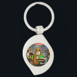 Llavero Dogs Playing Poker<br><div class="desc">Dogs playing poker,  famous painting by C.M. Coolidge,  1903.</div>