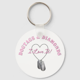 Llavero DogTags y diamantes