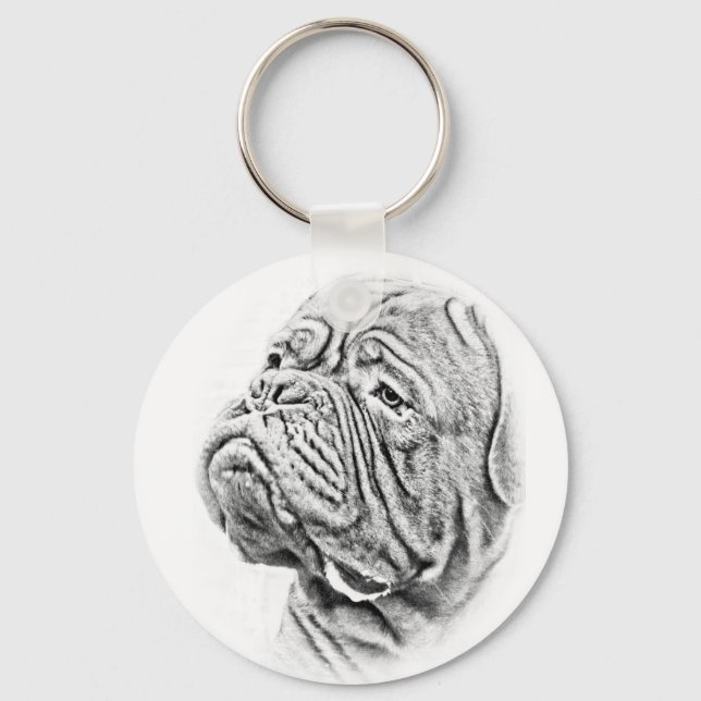 Llavero Dogue De Bordeaux - Mastiff Francesa (Anverso)