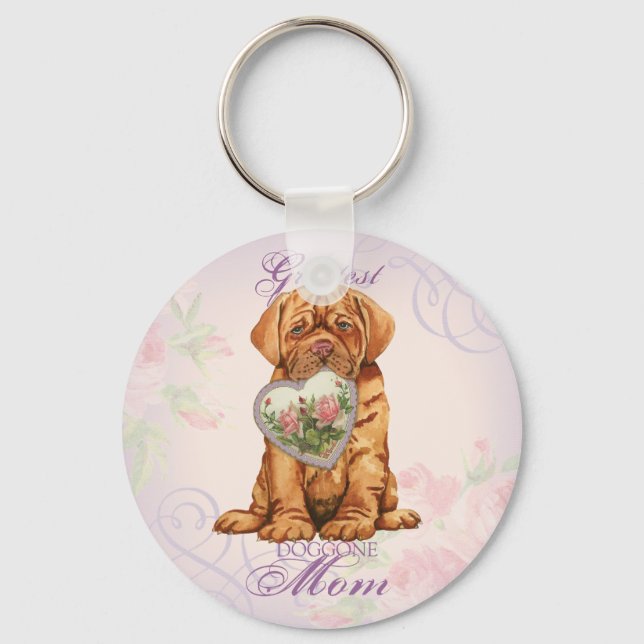 Llavero Dogue Heart Mom (Anverso)