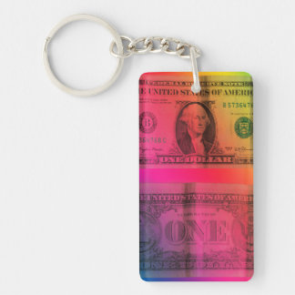 Llavero Dólar arcoiris
