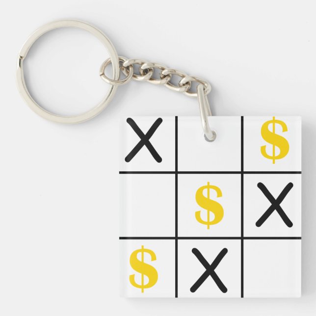 Llavero Dollar Tic Tac Toe (Frente)
