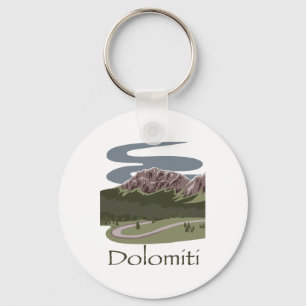 Llavero Dolomitas Italianas Diseño De Senderismo Viaje La