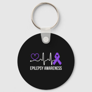 Llavero Dolor de corazón Epilepsia Conciencia Pérdida Epil