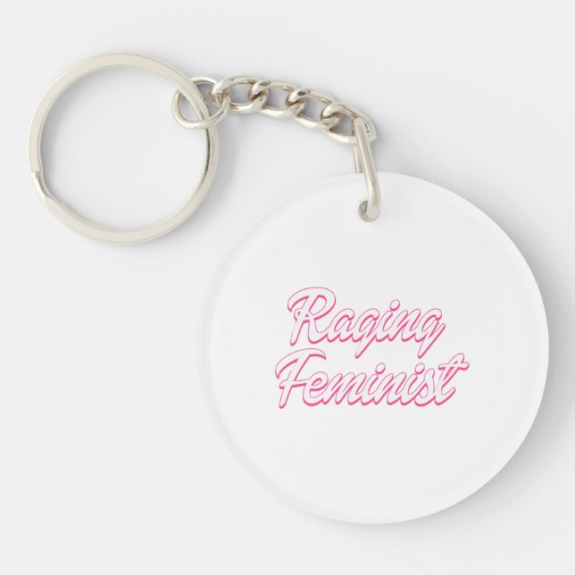 Llavero Dolor feminista furioso (Frente)