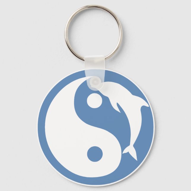 Llavero Dolphin Yin Yang Keychain (Anverso)
