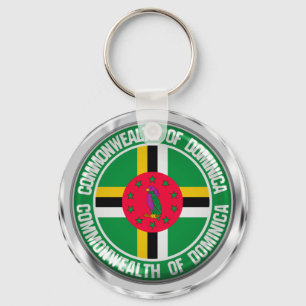 Llavero Dominica Round Emblem