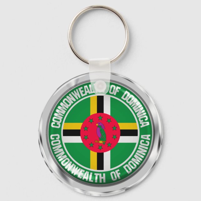 Llavero Dominica Round Emblem (Anverso)
