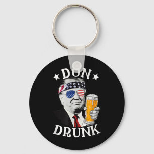 Llavero Don Borracho presidente Donald Trump bebe cerveza