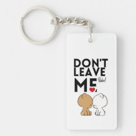Llavero Don’t Leave Me Cute Couple Love Keychain | Romanti