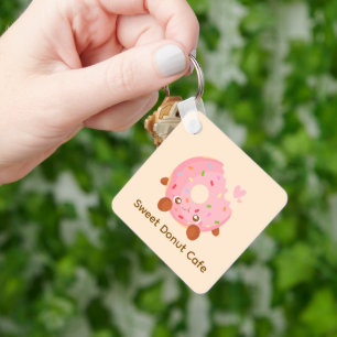 Llavero Dona alegre con sprinkles