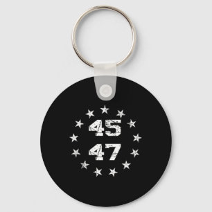 Llavero Donald Trump 2024 45 47 Bandera Estadounidense 4 D