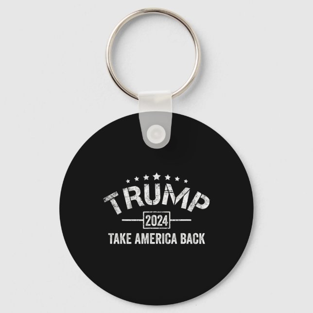 Llavero Donald Trump 2024 Recupera Estados Unidos El 4 De  (Anverso)