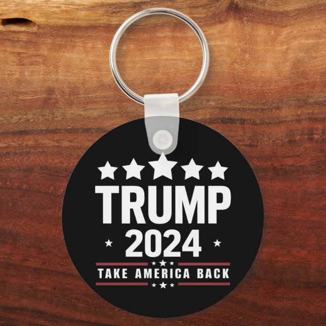 Llavero Donald Trump 2024 retrotrae a Estados Unidos a las (Anverso)