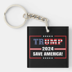 Llavero Donald Trump 2024 Salve las elecciones en Estados 