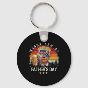 Llavero Donald Trump Feliz 4° Día De Los Padres Vi Patriót