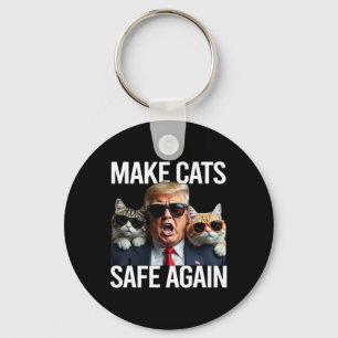 Llavero Donald Trump Hace Que Los Gatos Sean Seguros De Nu