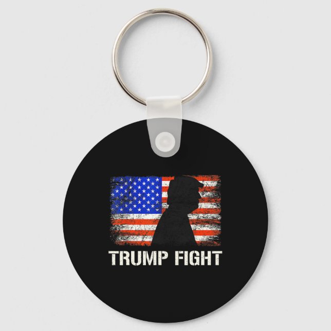 Llavero Donald Trump Lucha Luchadores Seguidores Am (Anverso)