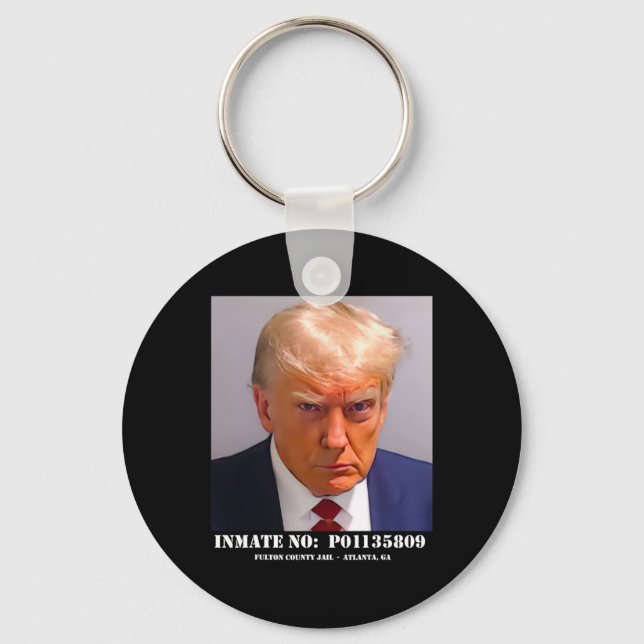 Llavero Donald Trump Mug Shot (Anverso)