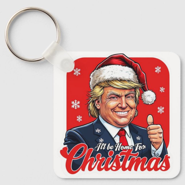 Llavero Donald Trump Navidades Santa Claus Art (Anverso)
