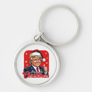 Llavero Donald Trump Navidades Santa Claus Art
