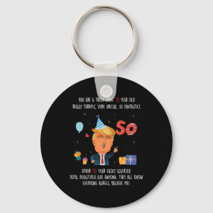Llavero Donald Trump Presidente Divertido Cumpleaños 50 Tr