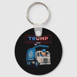 Llavero Donald Trump viaja en basura camiseta