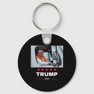 Llavero Donald Trump viaja en camión de basura