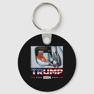 Llavero Donald Trump viaja en camión de basura 1