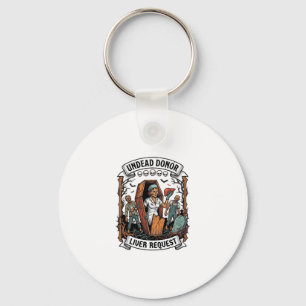 Llavero Donante de órganos zombie grabado vintage camiseta