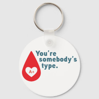 Llavero Donar sangre de tipo A Rh+ - Eres del tipo de algu