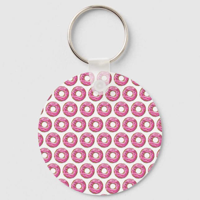 Llavero Donas con glaseado rosa (Anverso)