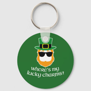 Llavero ¿Dónde están mis encantos? St Patrick Day Leprecha