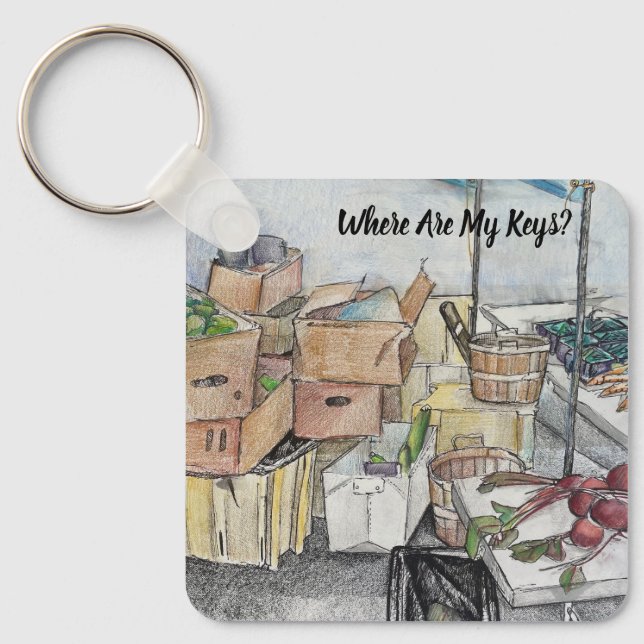 Llavero ¿Dónde están mis llaves? Conseguirlos de Keychain (Anverso)