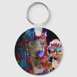 Llavero Donde las flores mágicas crecen, la cadena de clav