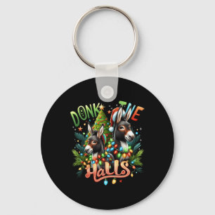 Llavero Donk The Halls Navidades Burros Enfrentados En Cri