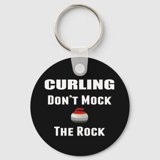 Llavero Don't Mock The Rock Curling Keychain (Anverso)