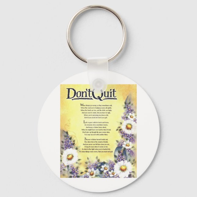 Llavero Don't Quit=Inspiring Words of Wisdom (Anverso)