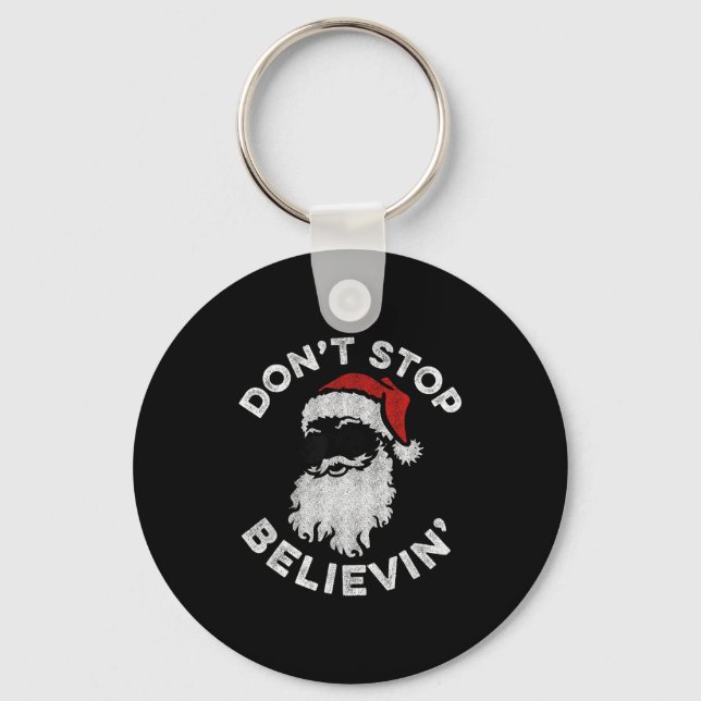 Llavero Don't Stop Believin' Cool Shades Santa  (Anverso)