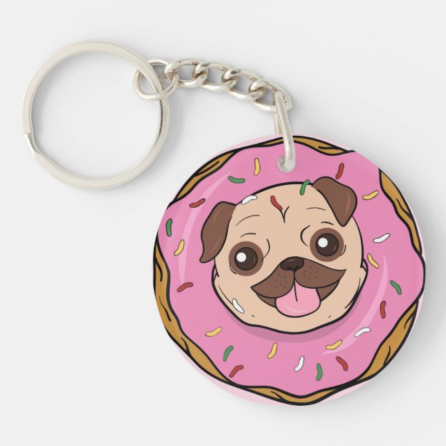 Llavero Donut Pug (Frente)