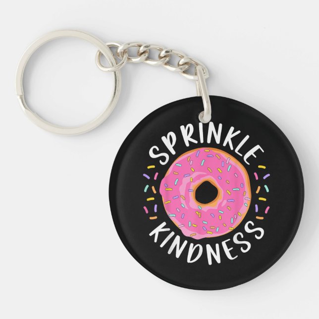 Llavero Donut Sprinkle Kindness Chicas graciosas (Frente)